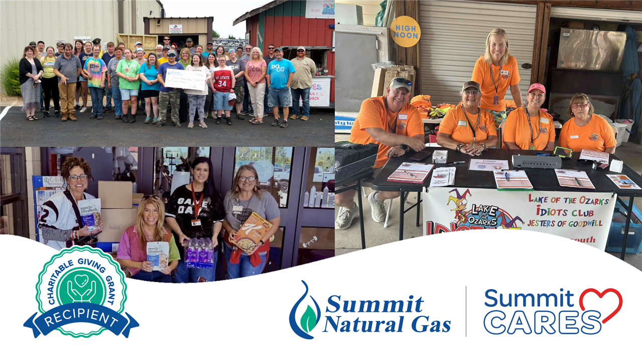 Summit Natural Gas of Missouri Awards $20,000 to Local Nonprofits Through Summit Cares